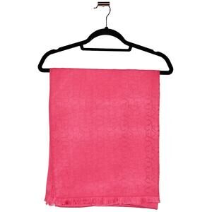 Calvin Klein Pink Logo Shawl Wide Scarf Pashmina